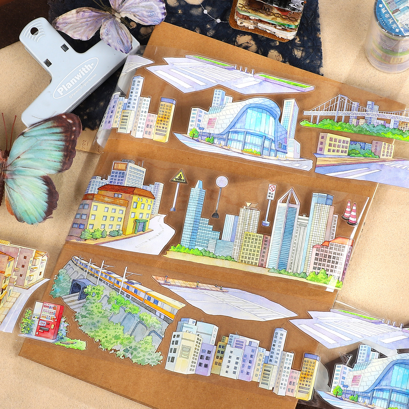 PET 테이프 - 70mm &times; 5m 시티스케이프 시리즈