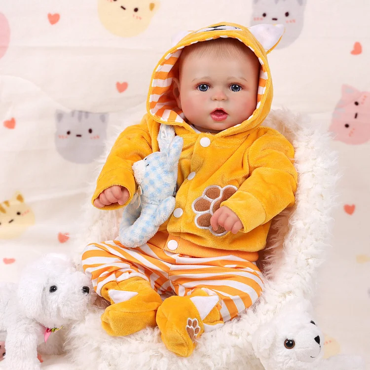 Babeside Bailyn 20'' Cutest Realistic Reborn Baby Doll Yellow Suit Adorable Boy
