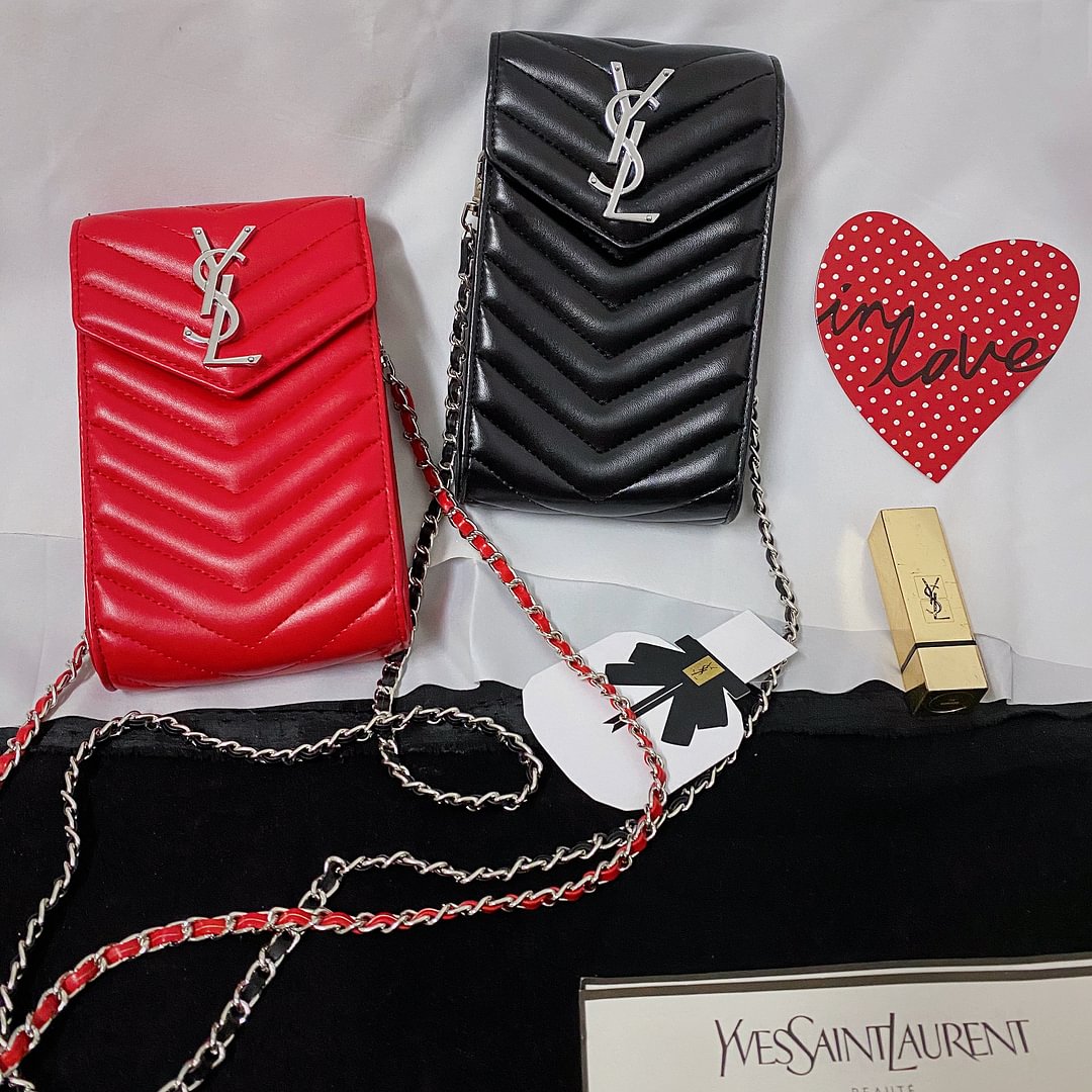 YSL Saint Laurent Loulou Satchel Elegant Phone Crossbody Bag Tote