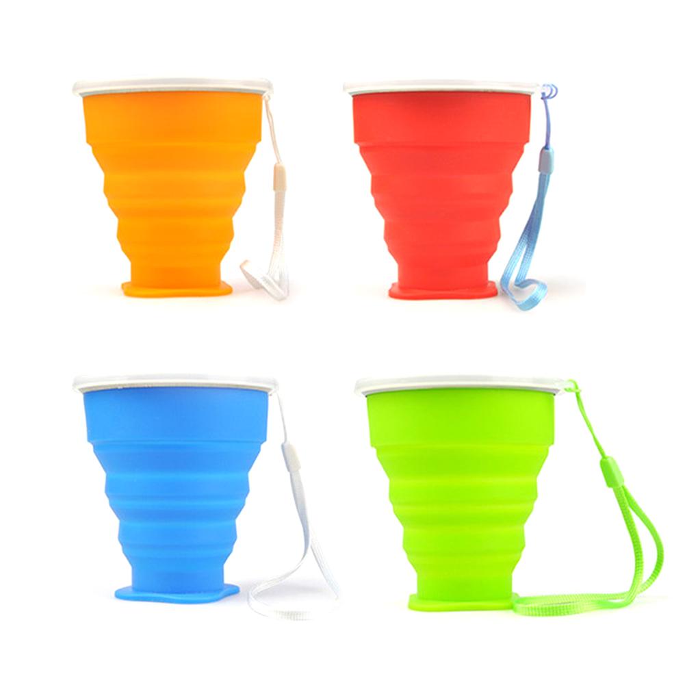5pcs/set Silicone Outdoor Travel Cycling Foldable Water Bottle Portable Cup от Cesdeals WW
