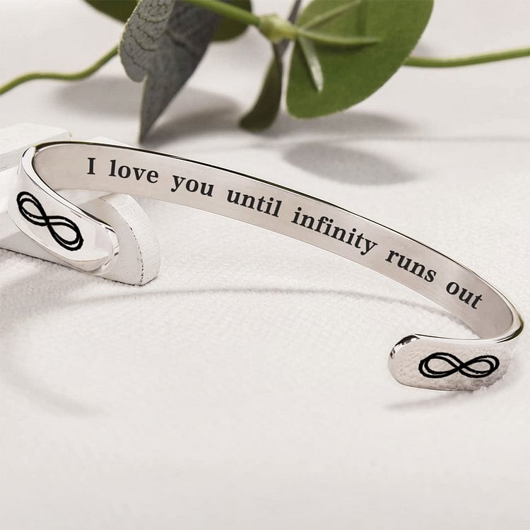 For Love - I Love You Until Infinity Runs Out Bracelet