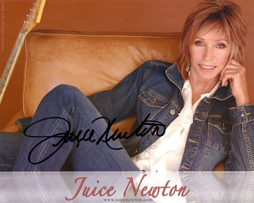 JUICE NEWTON Signed Photo Poster painting