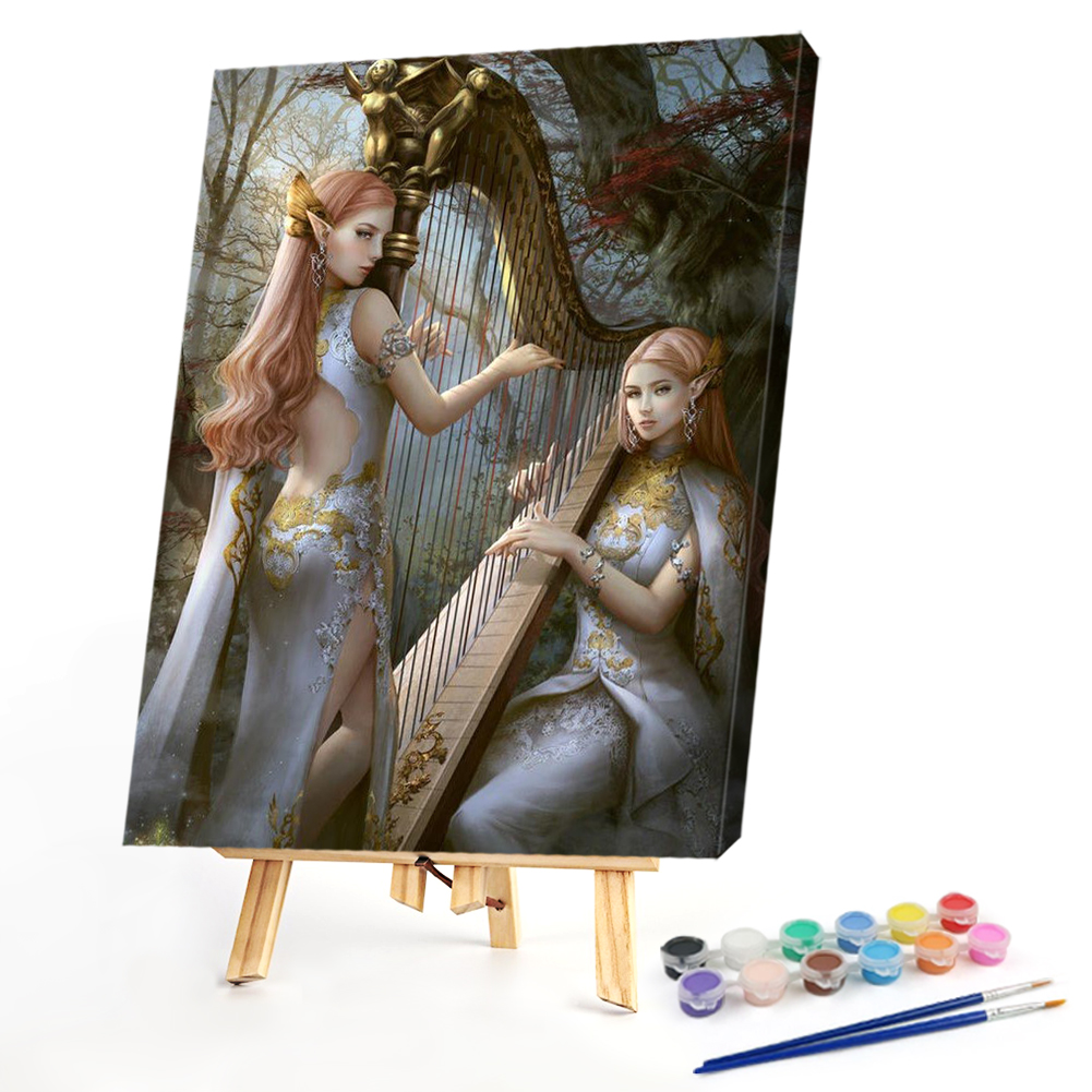 

40*50CM - Paint By Numbers - Comic Girl, 501 Original