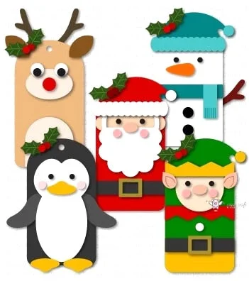 Piggy Craft metal cutting dies cut die mold Various Christmas tag cards Scrapbook paper craft knife mould blade punch stencils