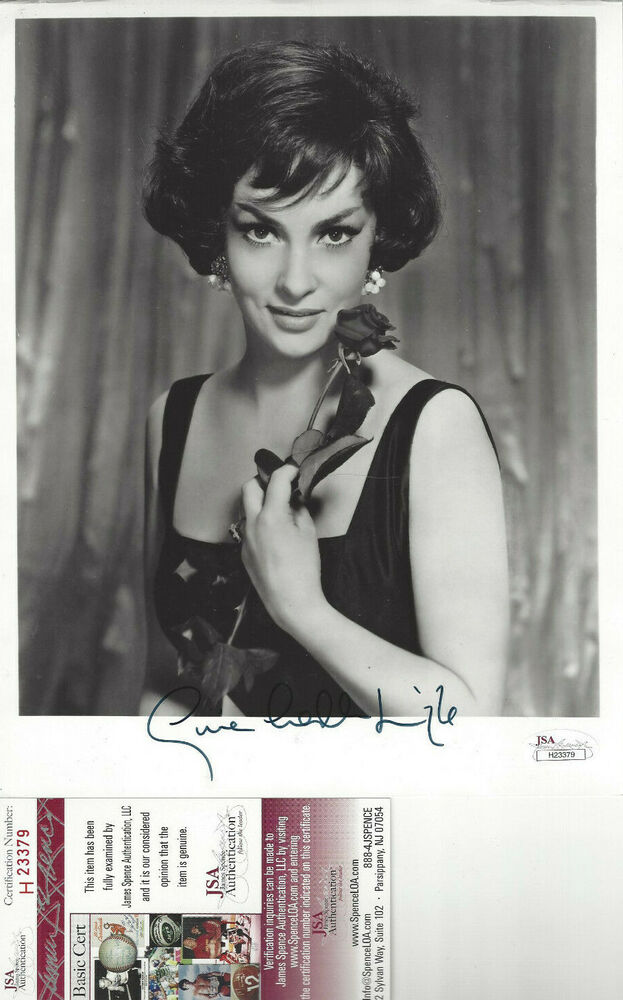 Gina Lollbrigida Autographed 8x10   Photo Poster painting JSA  Certified