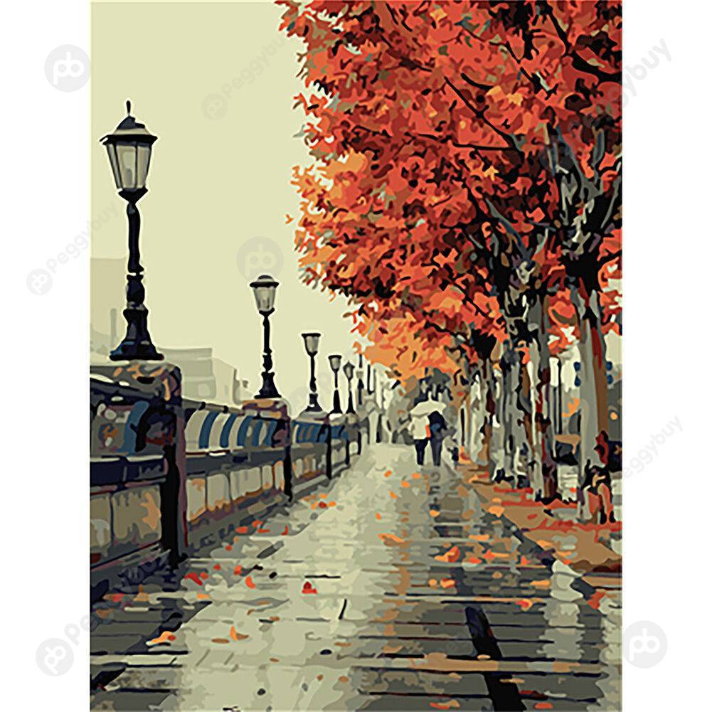 

30*40CM Paint By Numbers-Autumn Corridor, 501 Original