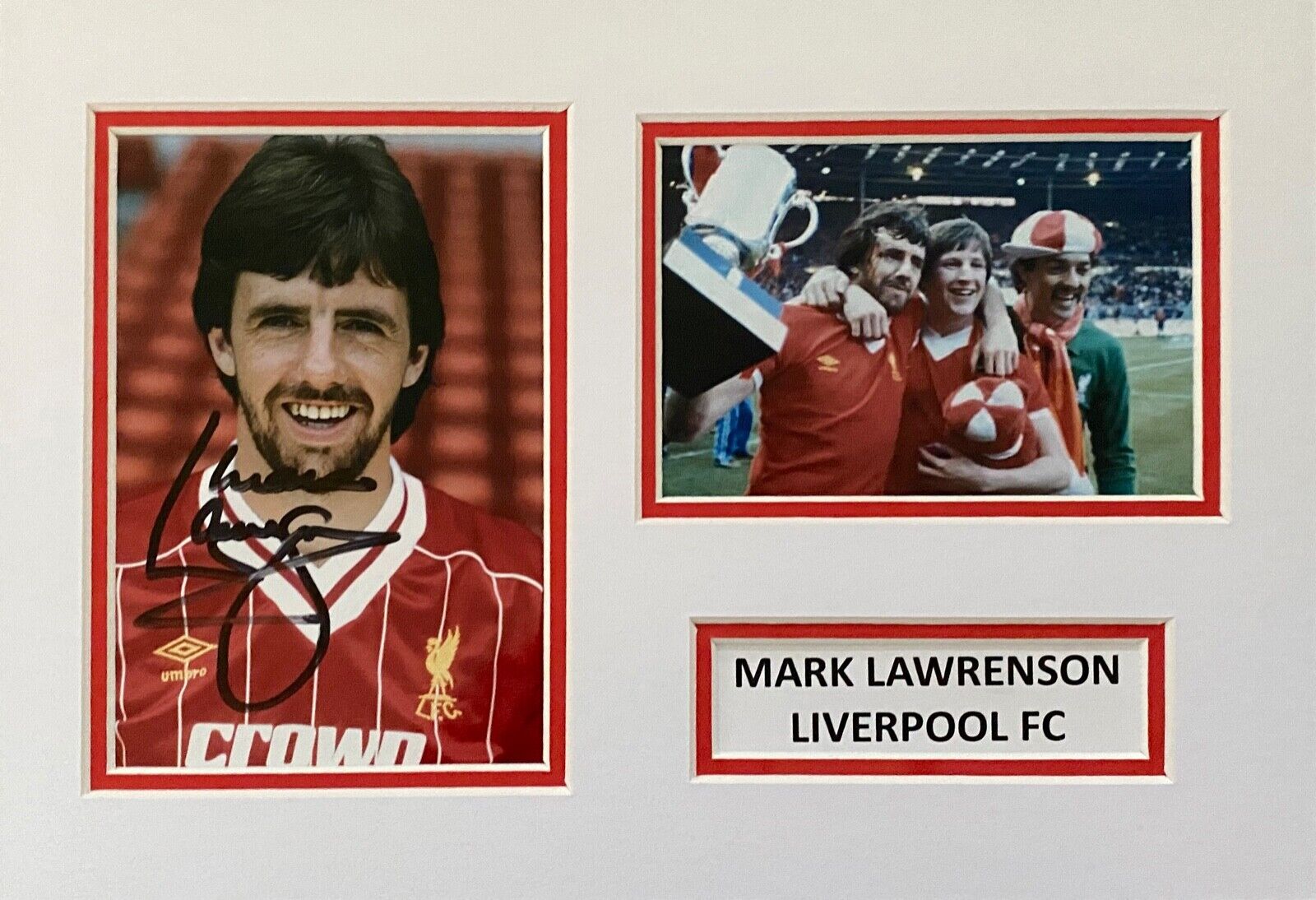 MARK LAWRENSON SIGNED A4 Photo Poster painting MOUNT DISPLAY FOOTBALL AUTOGRAPH LIVERPOOL