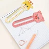 (US Only)6pcs Cartoon Animal Pattern 2D/Flat DIY Diamond Painting Ruler Bookmark Set