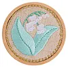 Quilted Animal Magnetic Needle Minder 40mm Needle Holder Back Suction Design Wooden Base for Cross Stitch Embroidery Needlework Accessories