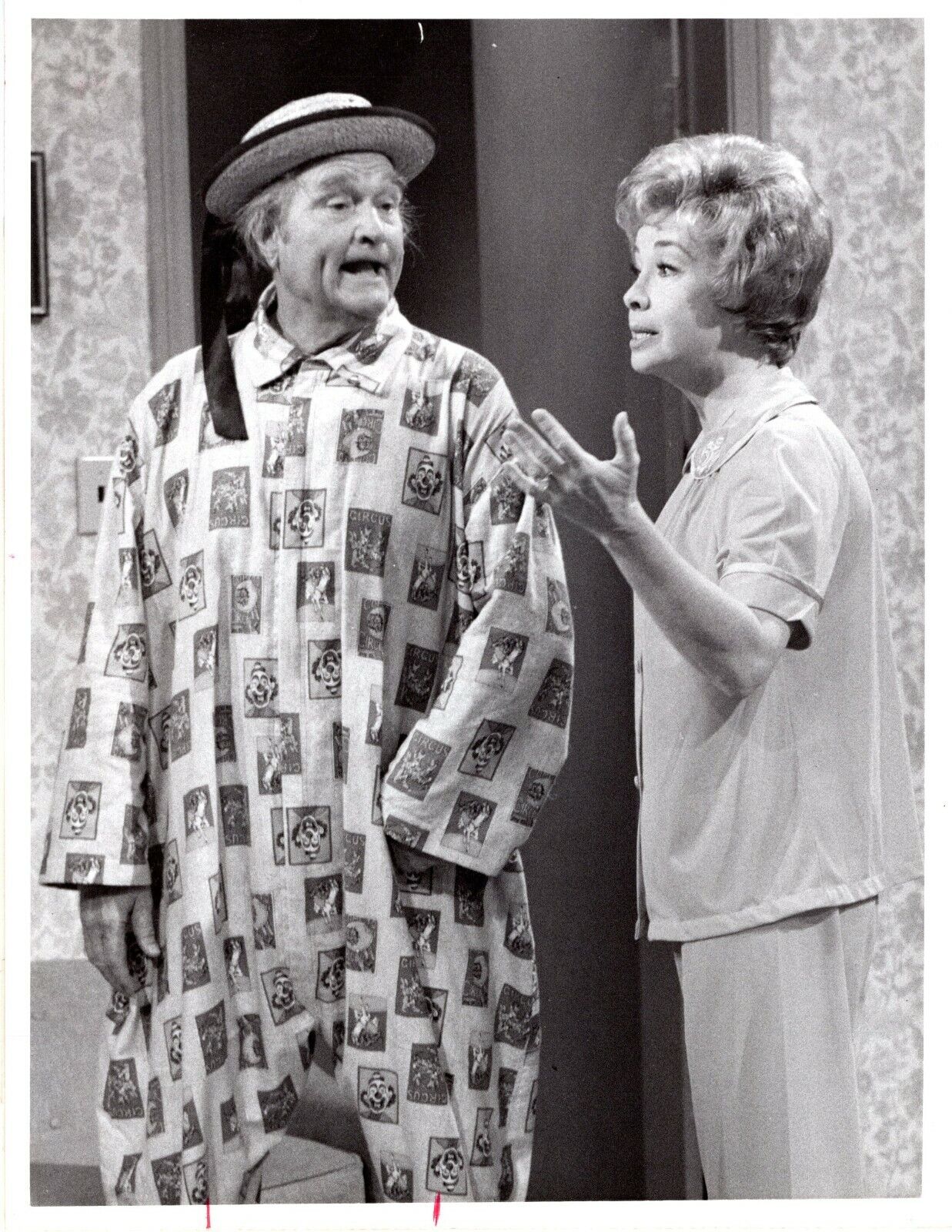 RED SKELTON Comedian Actor Vintage 7x9 Promo Press Photo Poster painting 1971 w/ AUDREY MEADOWS