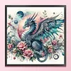 Flower Dragon-11CT Stamped Cross Stitch 50*50cm/19.69*19.69in