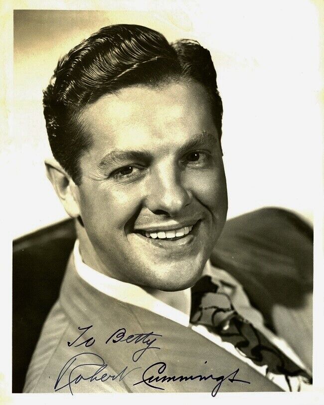 Vintage ROBERT CUMMINGS Signed Photo Poster painting