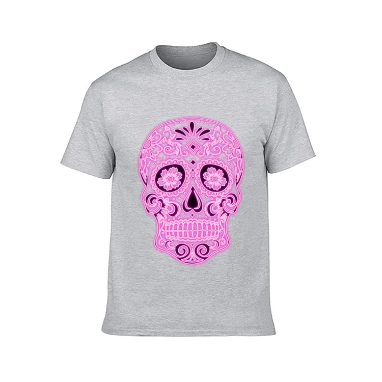 Short Sleeve T-Shirt Pink Skull  customized, personalized, gift