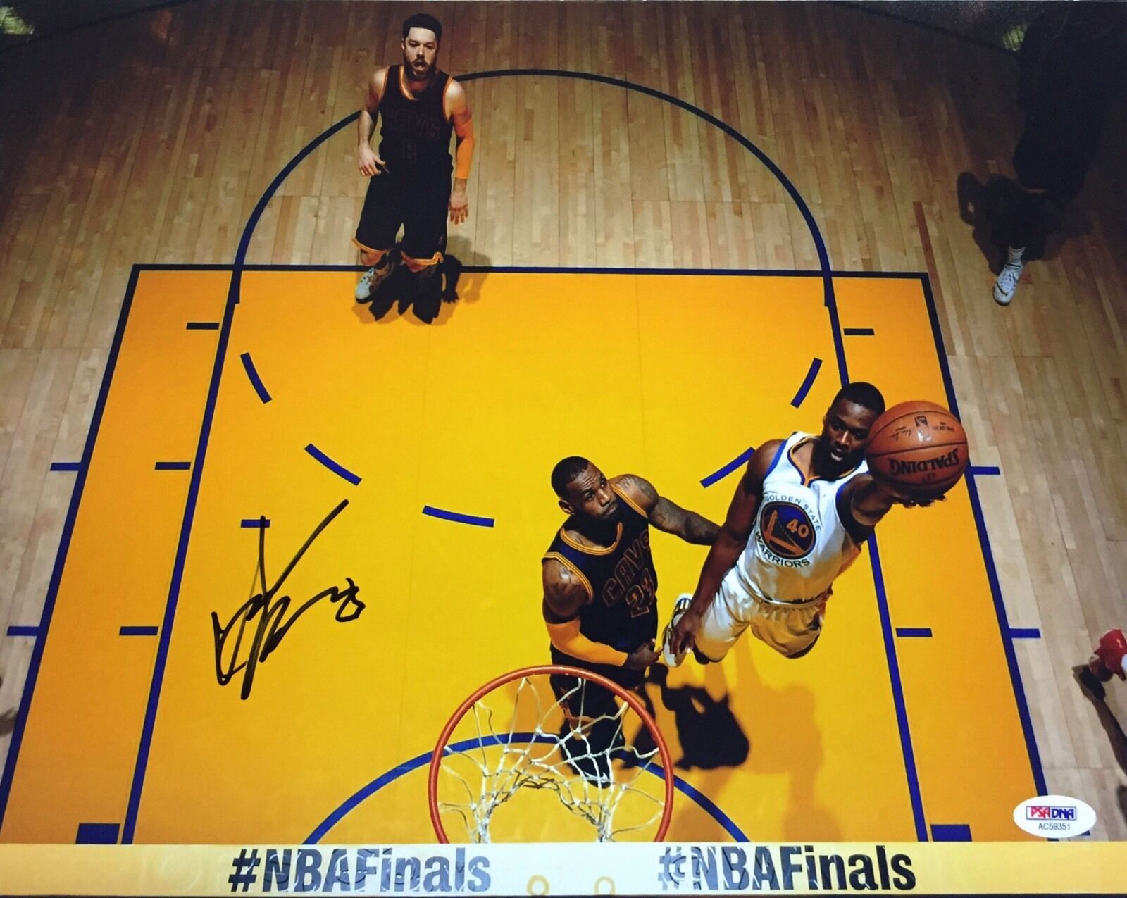 Harrison Barnes Signed Golden State Warriors 11x14 Photo Poster painting PSA AC59351