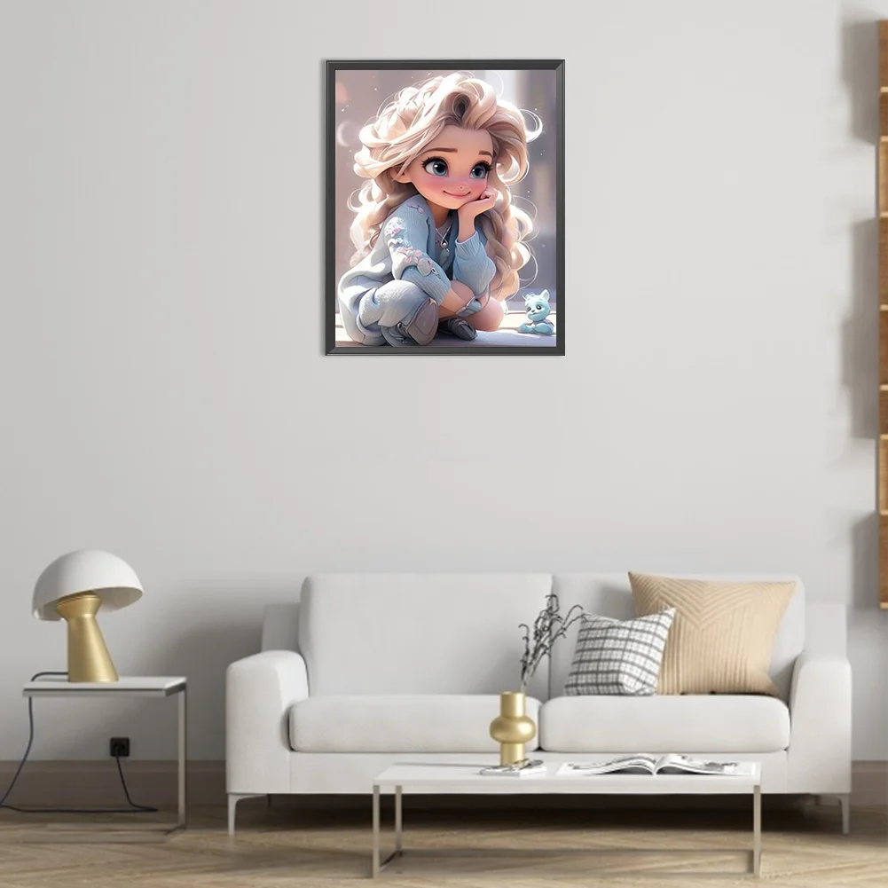 Diamond Painting - Full Round Drill - Girl(Canvas|40*50cm)