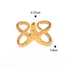 Stylish Starfish Golden Open Ring