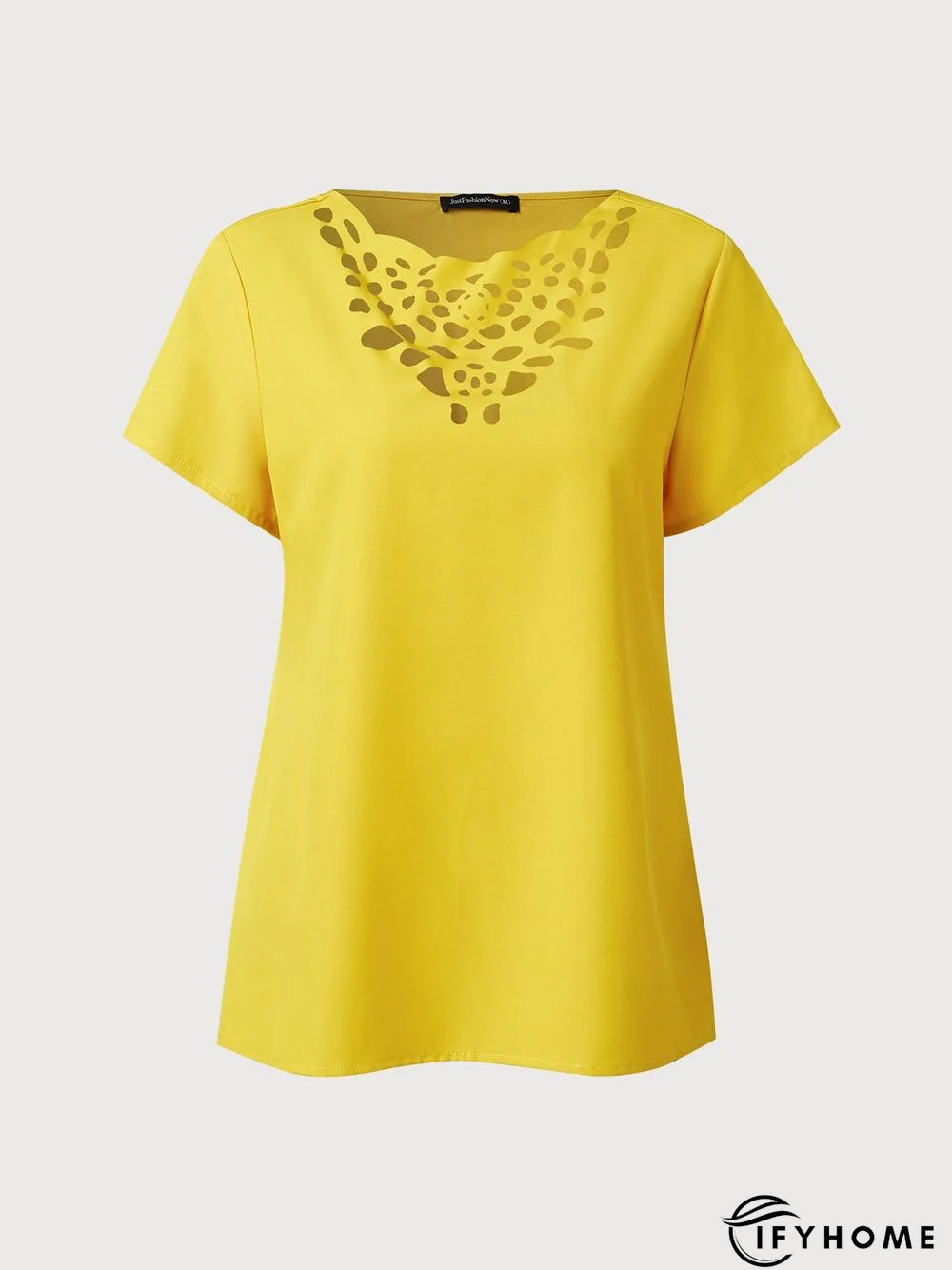 Casual Burnt Design Short Sleeve T-Shirt | IFYHOME