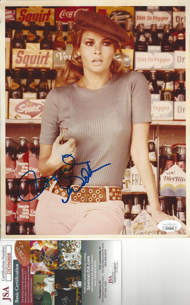 beautiful Raquel Welch autographed 8x10 sexy color  Photo Poster painting JSA Certified