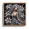 Special Shape Rhinestone Diamond Painting Kit Partial(Night Lily Beauty)