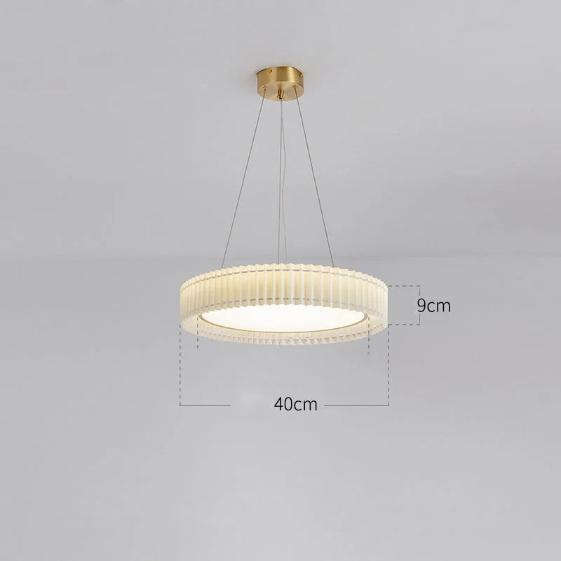 Simple Modern Bedroom Lamp Art Design Sense Circular Chandelier