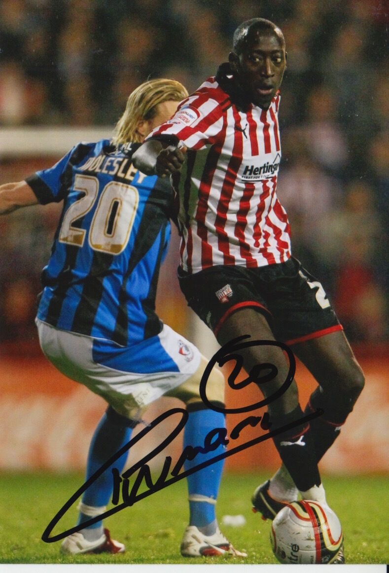 BRENTFORD HAND SIGNED TOUMANI DIAGOURAGA 6X4 Photo Poster painting 1.