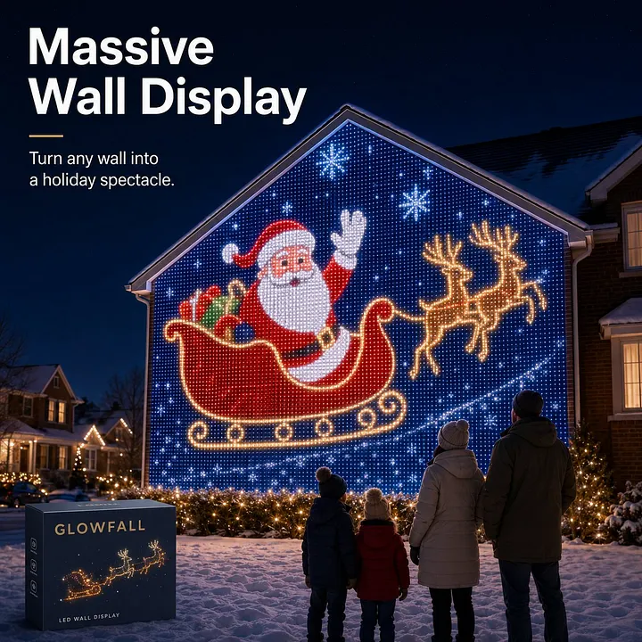 Large LED curtain display