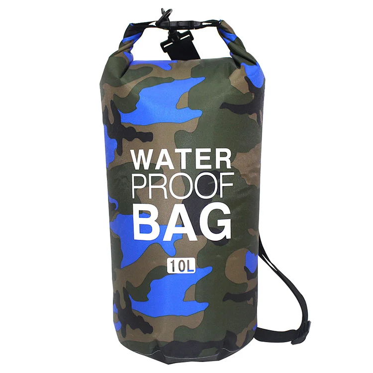 PVC Boating Water Bag Inflatable Waterproof Soft for Water Sports (Blue 10L)