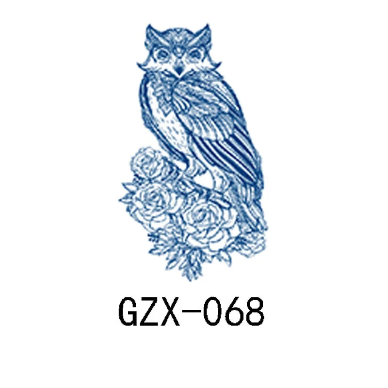 Herbal Semi-Permanent Tattoo Sticker Net Red Tattoo Sticker Waterproof Sweat Lasting Herbal Tattoo Sticker