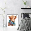 (Multi Style)[Multi-Style]Cute Yak-Full Embroidery 3 strands 11CT Stamped Cross Stitch-40*45CM