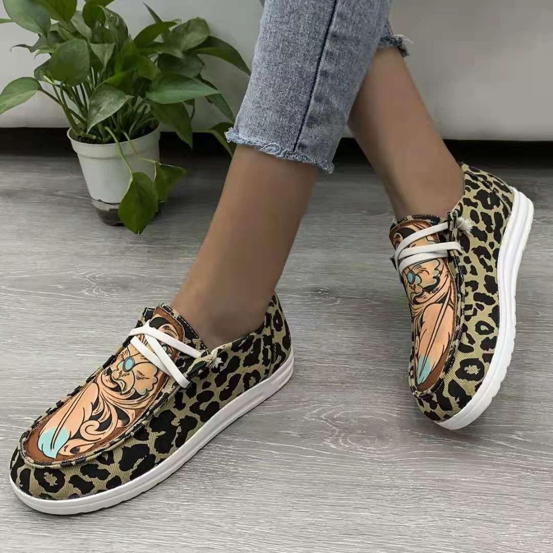 Mature Women Large Size New Canvas Shoes