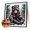 Diamond Painting-5D Full Round Drill Childhood(40*40 CM)