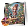 Diamond Painting -DIY Round Drill Girl(40x40cm)