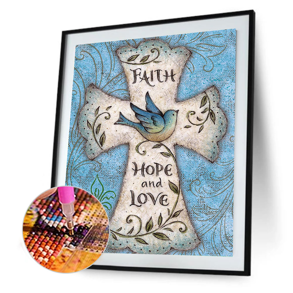 

(Multi-Size) Cross - Round/Square Drill Diamond Painting - 30*40CM, Round diamond 30*40cm, 501 Original