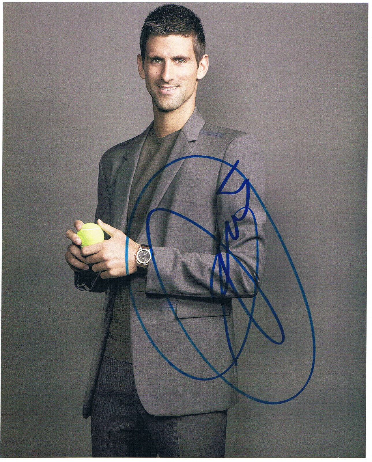 Novak Djokovic 1987- genuine autograph signed 8x10