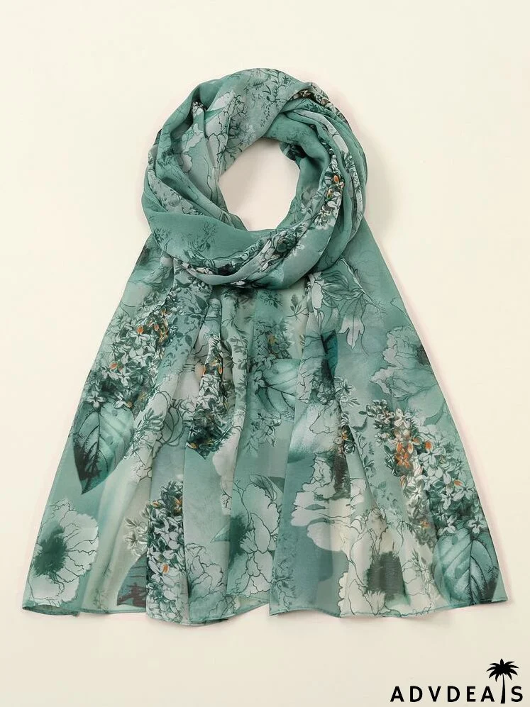 Flower Pattern Scarf