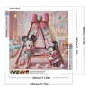 Lettre Disney Mickey Minnie-Complète Rond Diamant Peinture-40*40CM