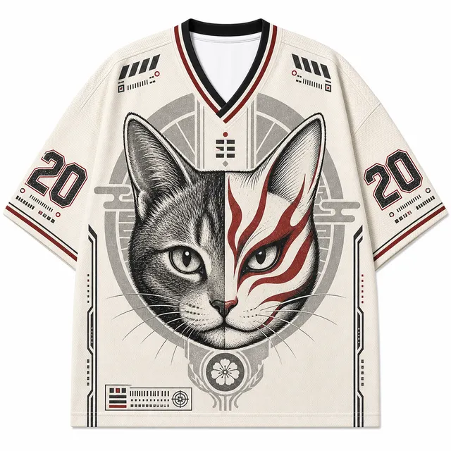 Kitsune Cat Mesh Jersey