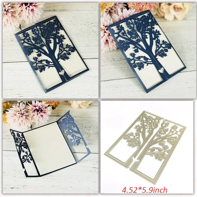 Wedding Invitation Dies Scrapbooking Metal Cutting Dies New 2019 Valentine's Day Decoration Craft Dies Cut for Card Making