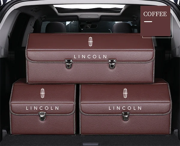 Car Trunk Leather Storage Box