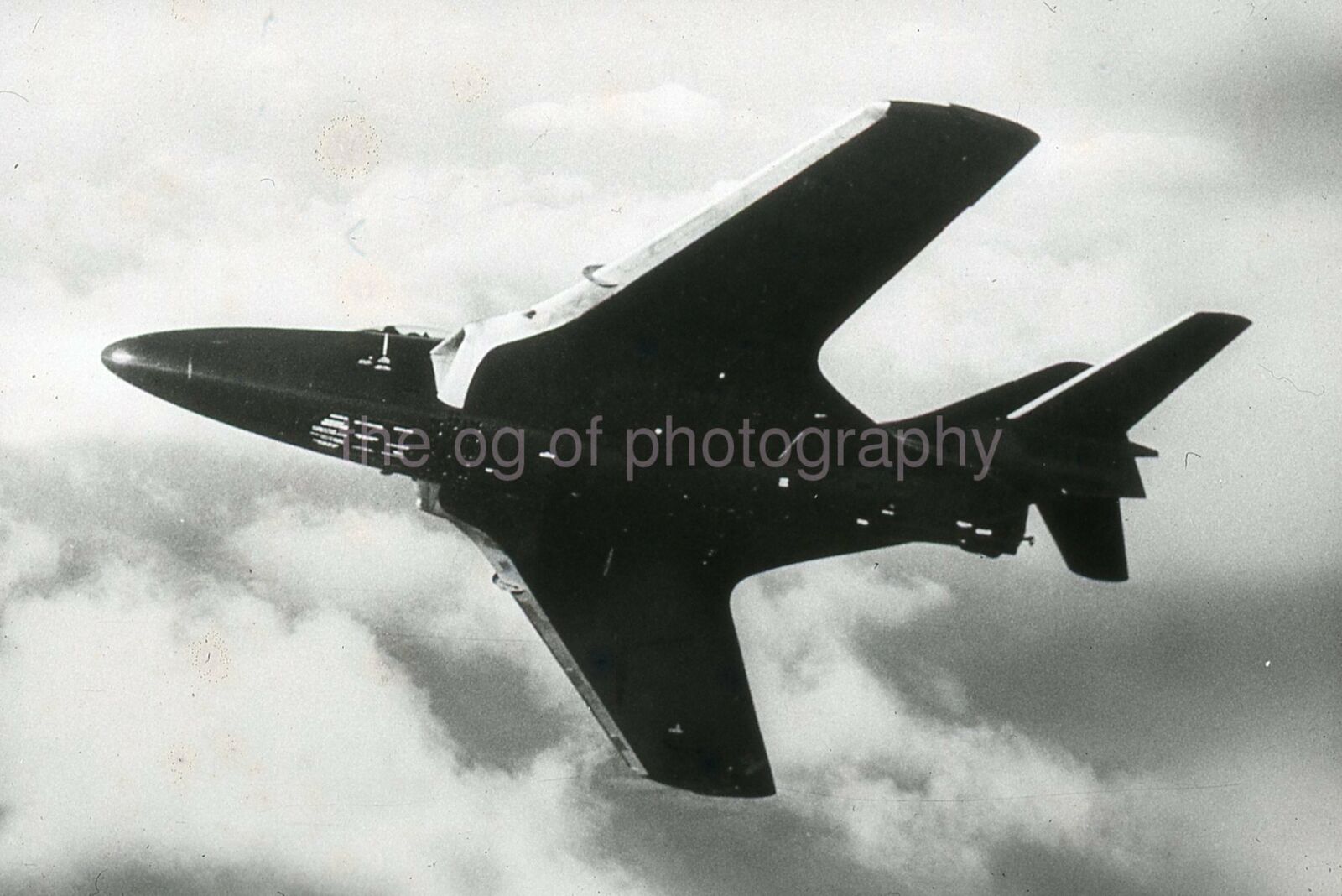 F9F-6 Cougar 35mm FOUND b + w SLIDE Original MILITARY AVIATION Photo Poster painting 14 T 5 E