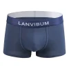 Men's Underwear Boxer Briefs Cotton Business Trunks Short Leg Stretch Panties Soft Underpants