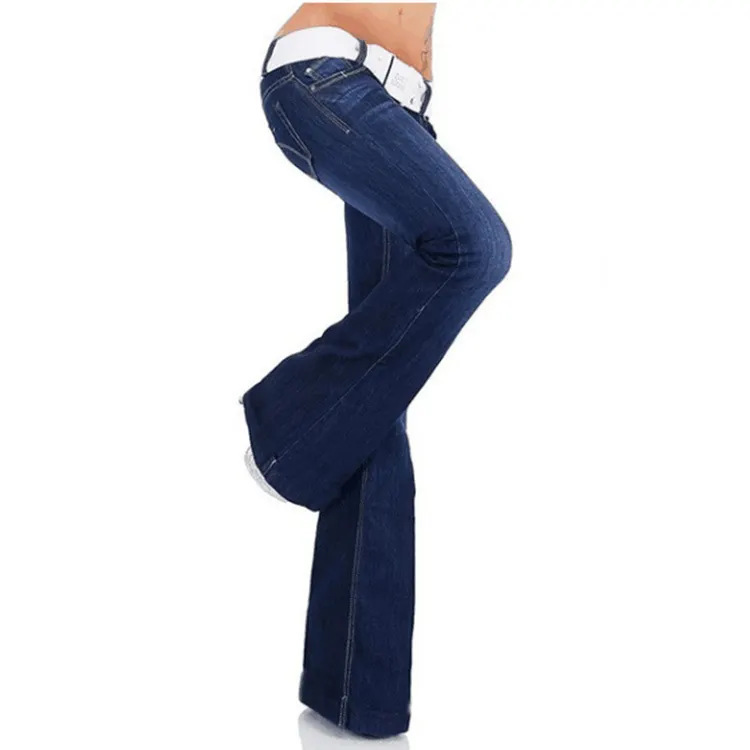 Classic Low-Rise Washed Bootcut Jeans  artssus