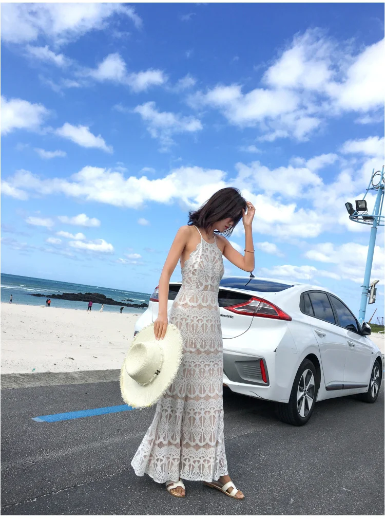 Zingj Zingj Beach Cross Fake Dress With Fishtail Dress Sexy Lace Bali Beach Dress