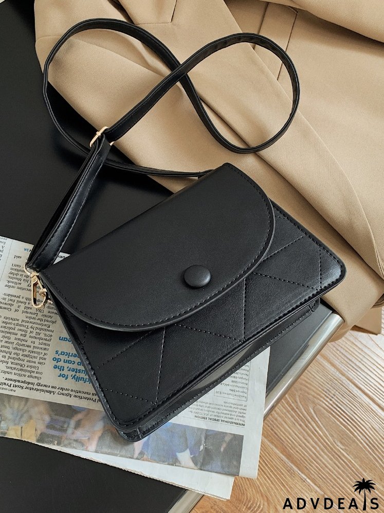 Geometric Embossed Crossbody Bag