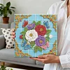 (25x25cm)DIY Flower Framed Handmade Pearl Painting Art Craft Kit Living Home Decor