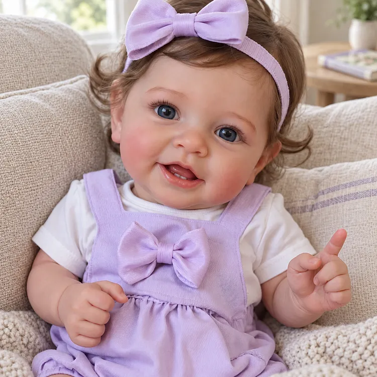 Babeside Smiling Reborn Baby Vead 20" Little Infant Girl Heartwarming Gift Timeless Emotional Moments