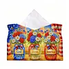 DIY Diamond Painting Creative Design Leather Handmade Tissue Holder Rhinestones Decorative Tissue Box Craft Kits