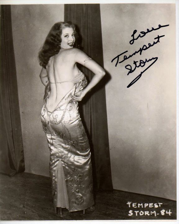 TEMPEST STORM Signed Autographed Photo Poster painting