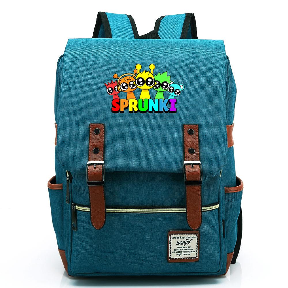 Mayoulove Sprunki Backpack Lightweight Design with Adjustable Straps for School Use-Mayoulove
