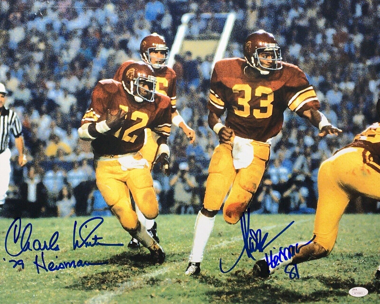 Marcus Allen Charles White Signed 16x20 Photo Poster painting Heisman